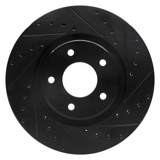 DFC® - Premium Drilled and Slotted Front Passenger Side Brake Rotor