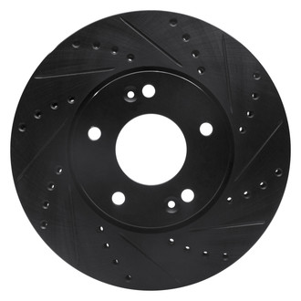 DFC® - Premium Drilled and Slotted Front Passenger Side Brake Rotor