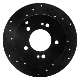 DFC® - Premium Drilled and Slotted Rear Driver Side Brake Rotor