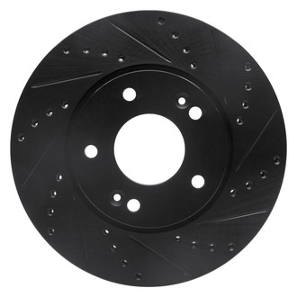 DFC® - Premium Drilled and Slotted Front Passenger Side Brake Rotor