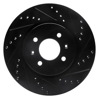 DFC® - Premium Drilled and Slotted Front Passenger Side Brake Rotor