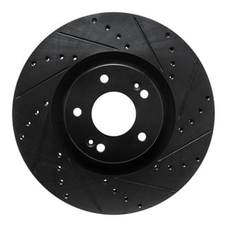 DFC® - Premium Drilled and Slotted Front Passenger Side Brake Rotor