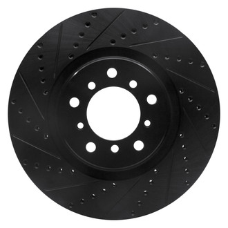 DFC® - Premium Drilled and Slotted Front Passenger Side Brake Rotor