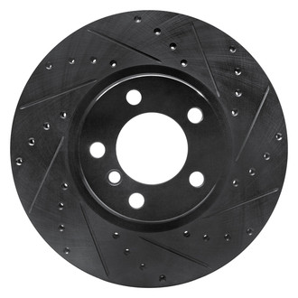 DFC® - Premium Drilled and Slotted Front Passenger Side Brake Rotor
