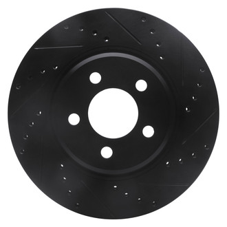 DFC® - Premium Drilled and Slotted Front Passenger Side Brake Rotor