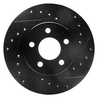 DFC® - Premium Drilled and Slotted Front Passenger Side Brake Rotor