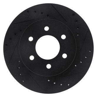 DFC® - Premium Drilled and Slotted Front Passenger Side Brake Rotor