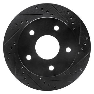 DFC® - Premium Drilled and Slotted Front Passenger Side Brake Rotor
