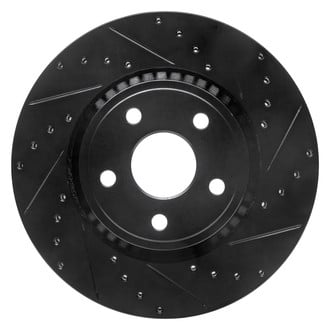 DFC® - Premium Drilled and Slotted Front Passenger Side Brake Rotor