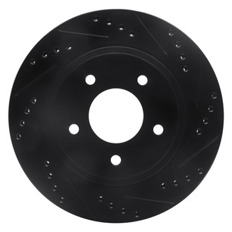 DFC® - Premium Drilled and Slotted Front Passenger Side Brake Rotor