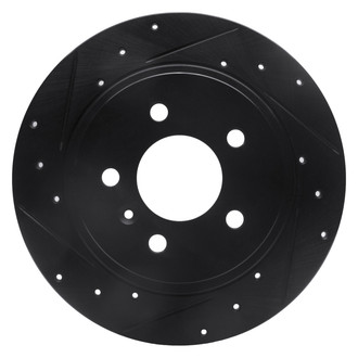 DFC® - Premium Drilled and Slotted Rear Driver Side Brake Rotor