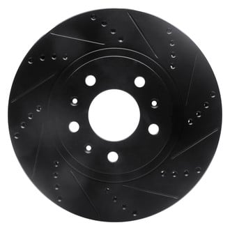 DFC® - Premium Drilled and Slotted Front Passenger Side Brake Rotor
