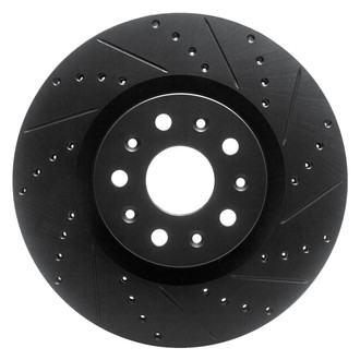 DFC® - Premium Drilled and Slotted Front Passenger Side Brake Rotor