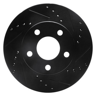 DFC® - Premium Drilled and Slotted Front Passenger Side Brake Rotor