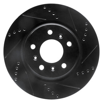 DFC® - Premium Drilled and Slotted Front Passenger Side Brake Rotor