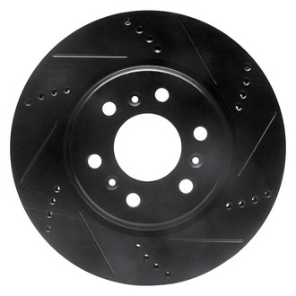 DFC® - Premium Drilled and Slotted Front Passenger Side Brake Rotor
