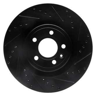 DFC® - Premium Drilled and Slotted Front Passenger Side Brake Rotor