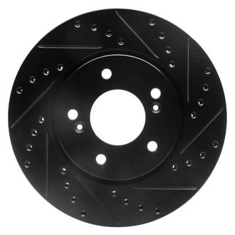 DFC® - Premium Drilled and Slotted Front Passenger Side Brake Rotor