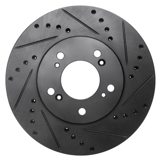 DFC® - Premium Drilled and Slotted Front Passenger Side Brake Rotor