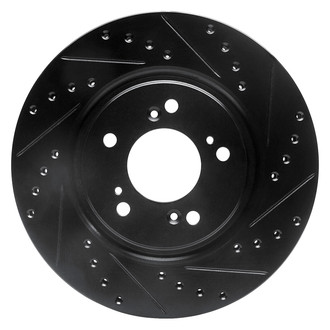 DFC® - Premium Drilled and Slotted Front Passenger Side Brake Rotor