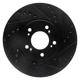DFC® - Premium Drilled and Slotted Front Passenger Side Brake Rotor