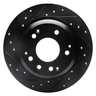 DFC® - Premium Drilled and Slotted Rear Driver Side Brake Rotor