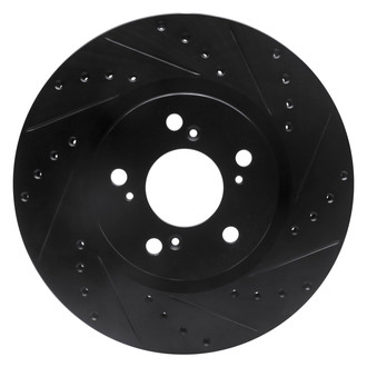 DFC® - Premium Drilled and Slotted Front Passenger Side Brake Rotor