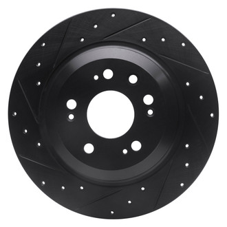 DFC® - Premium Drilled and Slotted Rear Driver Side Brake Rotor