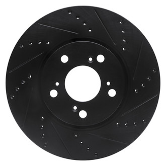 DFC® - Premium Drilled and Slotted Front Passenger Side Brake Rotor