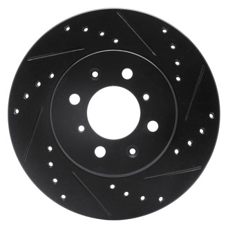 DFC® - Premium Drilled and Slotted Front Passenger Side Brake Rotor