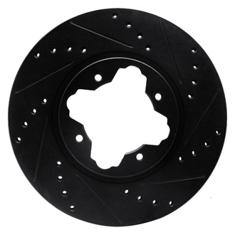 DFC® - Premium Drilled and Slotted Front Passenger Side Brake Rotor