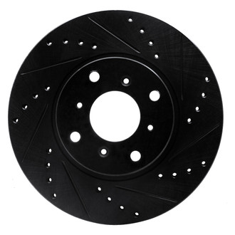 DFC® - Premium Drilled and Slotted Front Passenger Side Brake Rotor