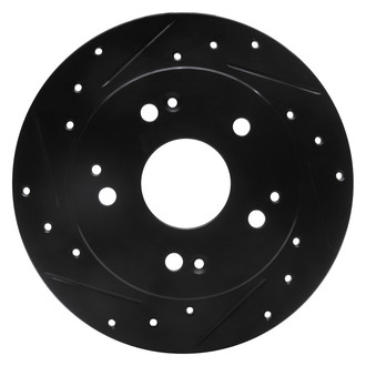 DFC® - Premium Drilled and Slotted Rear Driver Side Brake Rotor