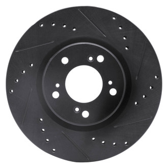 DFC® - Premium Drilled and Slotted Front Passenger Side Brake Rotor