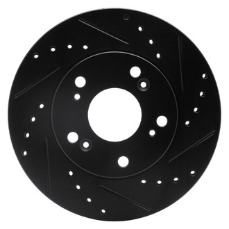 DFC® - Premium Drilled and Slotted Front Passenger Side Brake Rotor