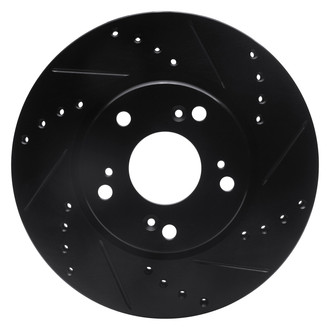 DFC® - Premium Drilled and Slotted Front Passenger Side Brake Rotor