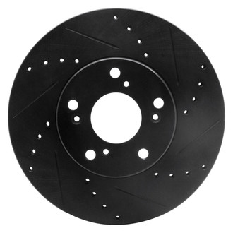 DFC® - Premium Drilled and Slotted Front Passenger Side Brake Rotor