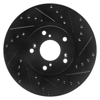 DFC® - Premium Drilled and Slotted Front Passenger Side Brake Rotor