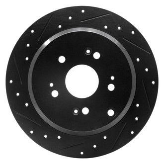 DFC® - Premium Drilled and Slotted Rear Driver Side Brake Rotor