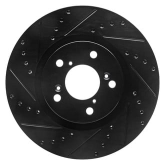DFC® - Premium Drilled and Slotted Front Driver Side Brake Rotor