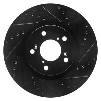 DFC® - Premium Drilled and Slotted Front Passenger Side Brake Rotor