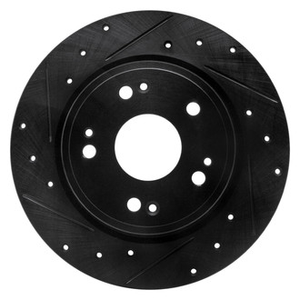 DFC® - Premium Drilled and Slotted Rear Driver Side Brake Rotor