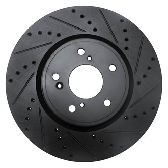 DFC® - Premium Drilled and Slotted Front Passenger Side Brake Rotor