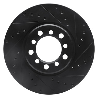 DFC® - Premium Drilled and Slotted Front Passenger Side Brake Rotor