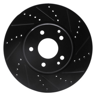 DFC® - Premium Drilled and Slotted Front Passenger Side Brake Rotor