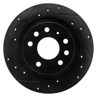 DFC® - Premium Drilled and Slotted Rear Driver Side Brake Rotor