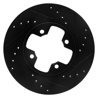 DFC® - Premium Drilled and Slotted Front Passenger Side Brake Rotor