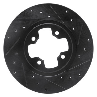 DFC® - Premium Drilled and Slotted Front Passenger Side Brake Rotor