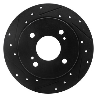 DFC® - Premium Drilled and Slotted Rear Driver Side Brake Rotor