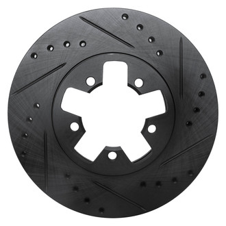 DFC® - Premium Drilled and Slotted Front Passenger Side Brake Rotor